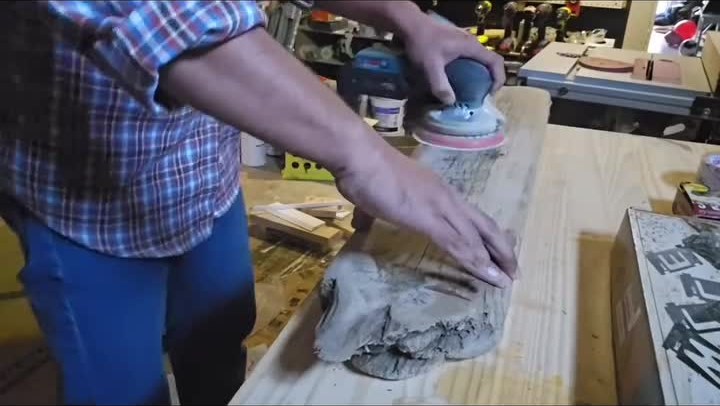 Shaping the vertical post